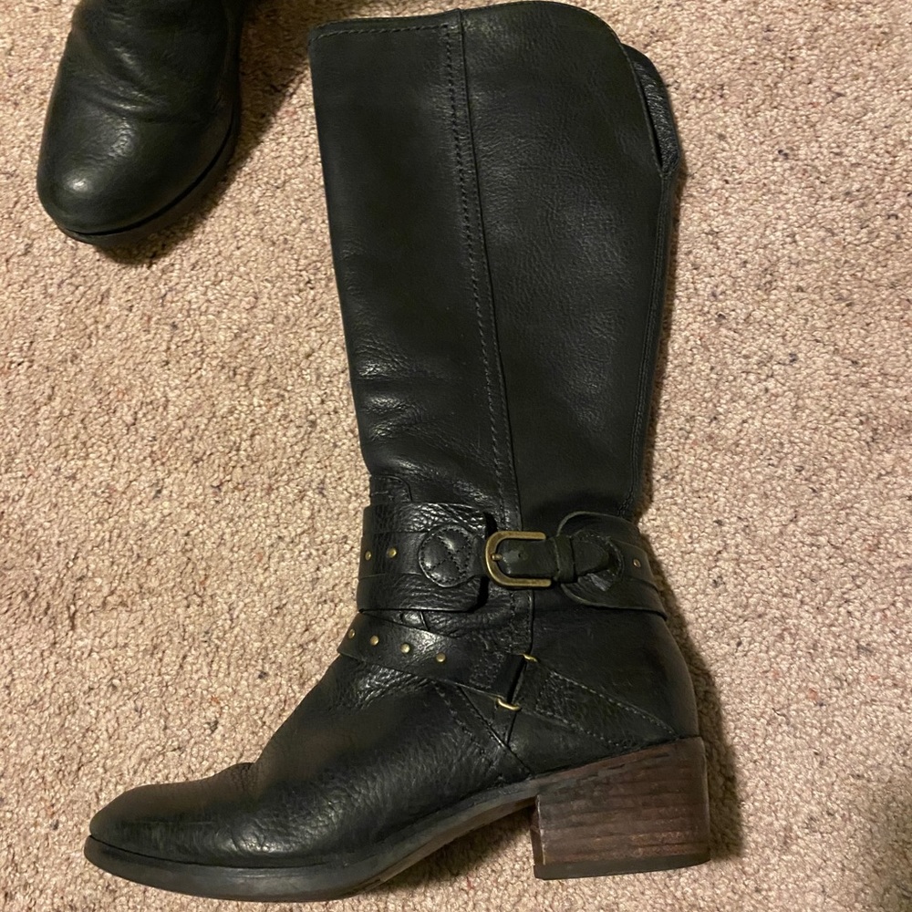 UGG zip up leather boots